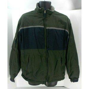 Abercrombie & Fitch Men's SMALL  Lined Weatherproof Performance Jacket Green Vtg